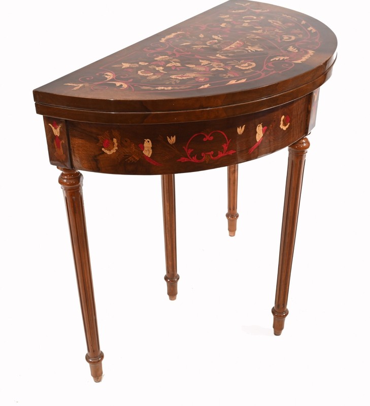 French Empire Card Chess Table Demi Console Games Tables gallery