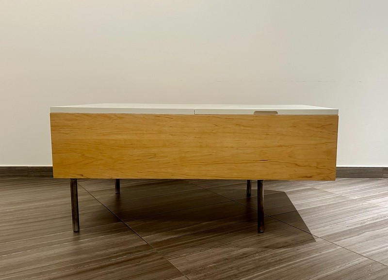 1950s George Nelson Herman Miller Storage Coffee Table Birch mid century modern gallery