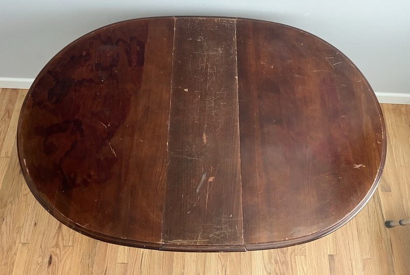 Antique William & Mary Solid Wood Gateleg Drop Leaf Folding Table- Read Details gallery