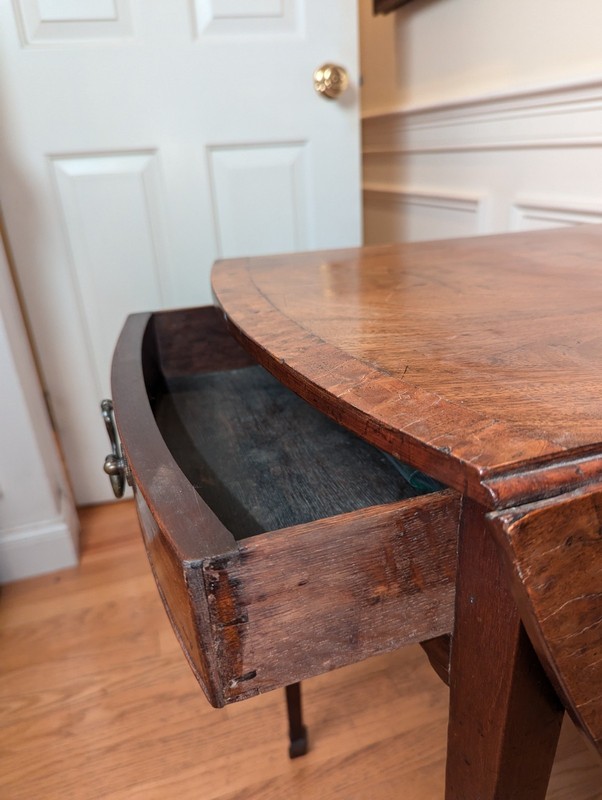 19th Century George III Pembroke Table With Satinwood Inlay, Circa 1790-1810 gallery