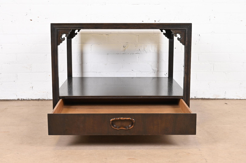 Michael Taylor for Baker Far East Collection Chinoiserie Rosewood Cocktail Table gallery
