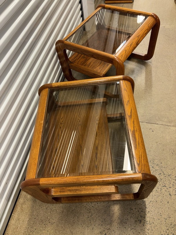 Vintage Mid Century Modern Side Tables by Lou Hodges for Mersman gallery