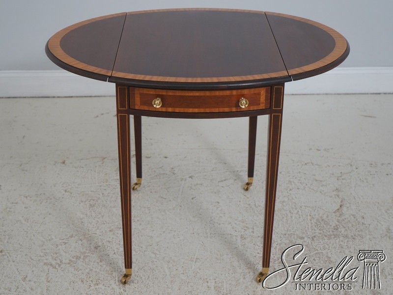 L71830: Mahogany Federal Style Drop Leaf Pembroke Table gallery