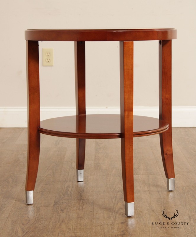 CTH Sherrill Occasional Regency Style Cherry Two-Tier Side Table gallery