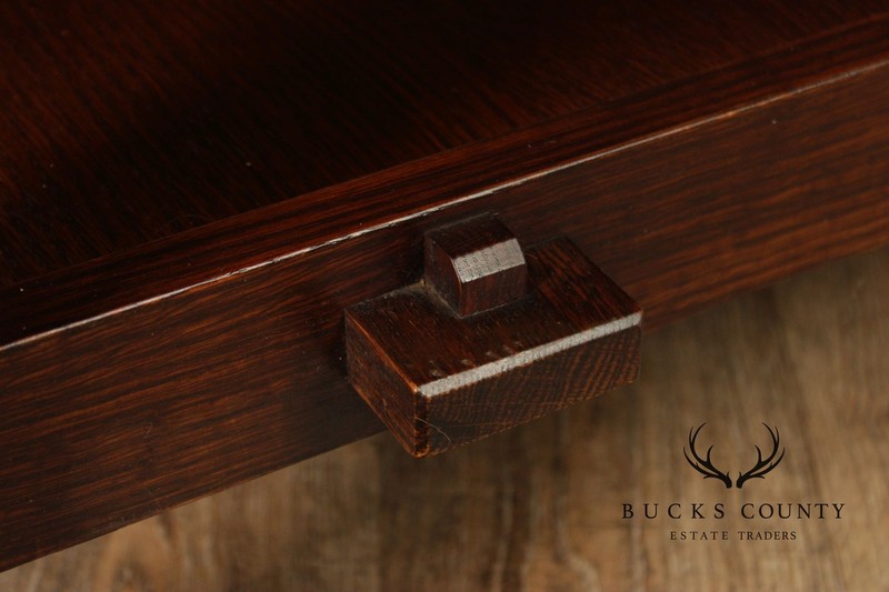 Stickley Mission Collection Oak Tile Top Coffee Table gallery