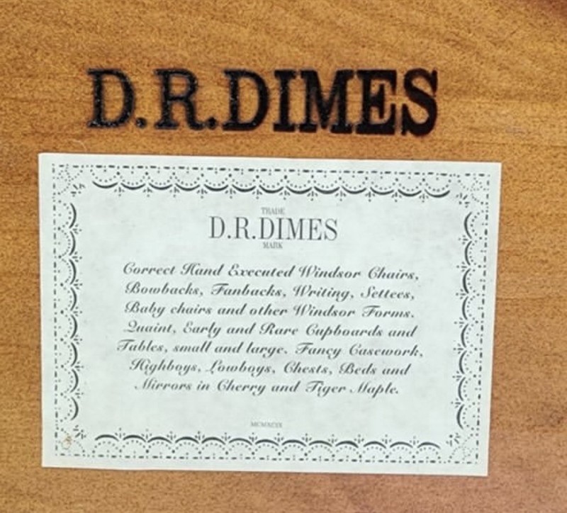 Vintage D. R. Dimes country pine kitchen dining 72in Farm Table gallery