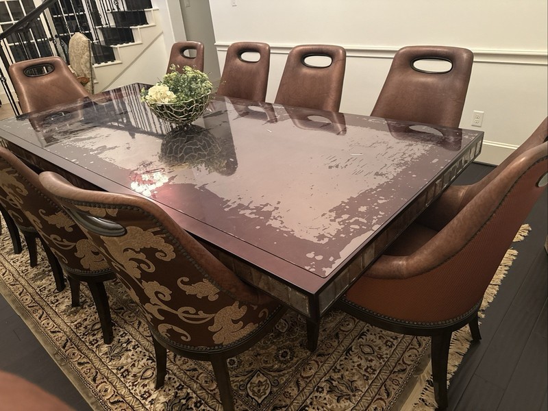 Celebrity style / Marge Carson Designer dining table / 10 Chairs gallery
