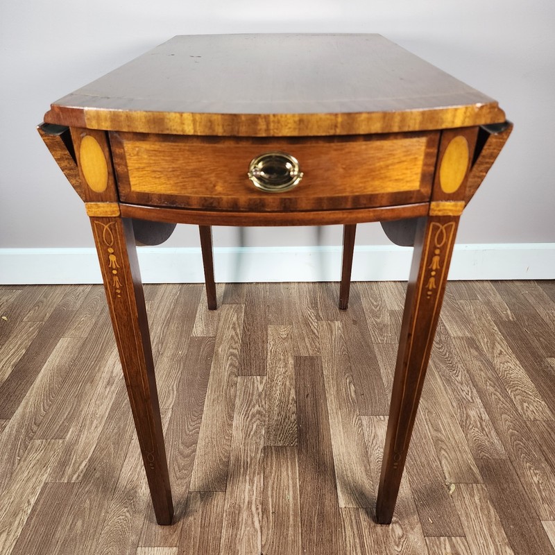 Council Craftsman Inlaid Mahogany George III Federal Table