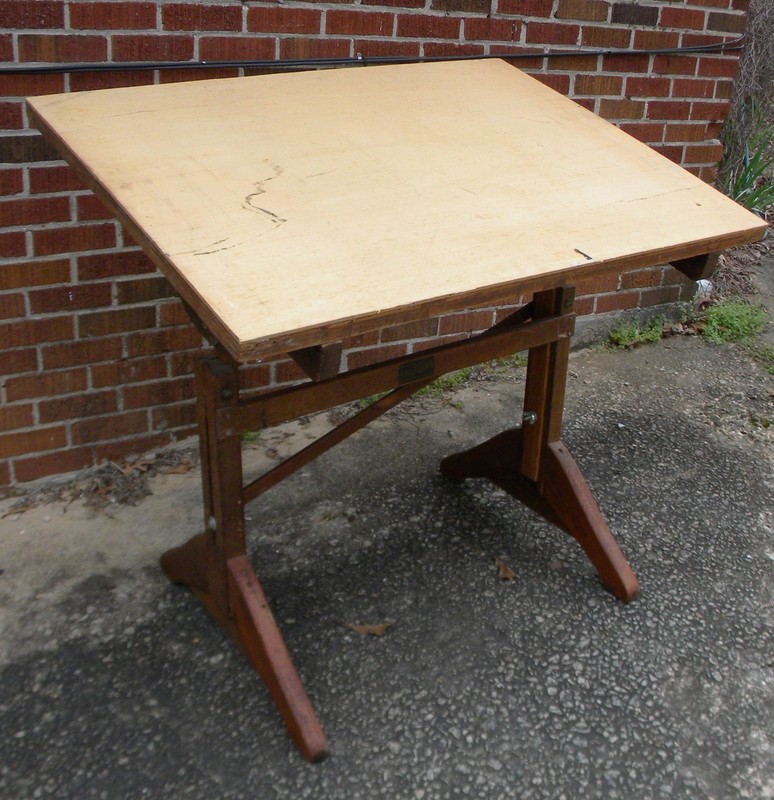Antique Frederick Post Co.drafting table.
