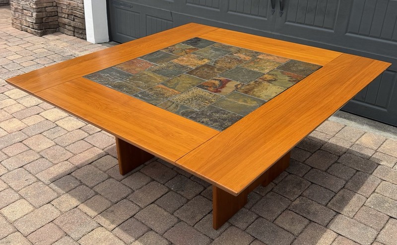 Large Teak Danish Mid Century Dining Table Maybe Gangsø Møbler, Nice Grain. gallery
