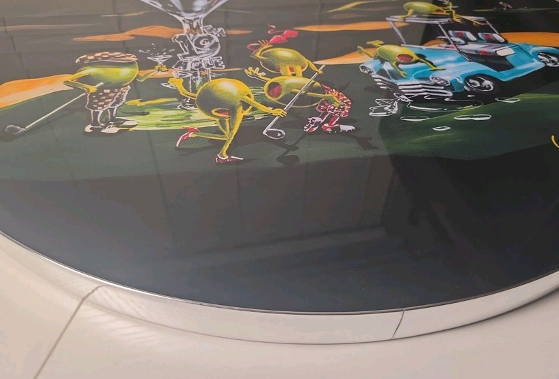 Michael Godard Art 19th Hole Custom Round Pub Table Top Man Cave /Clubhouse 27" gallery