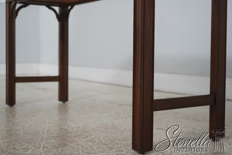 72953: HENKEL HARRIS Walnut 2 Drawer Console Table gallery