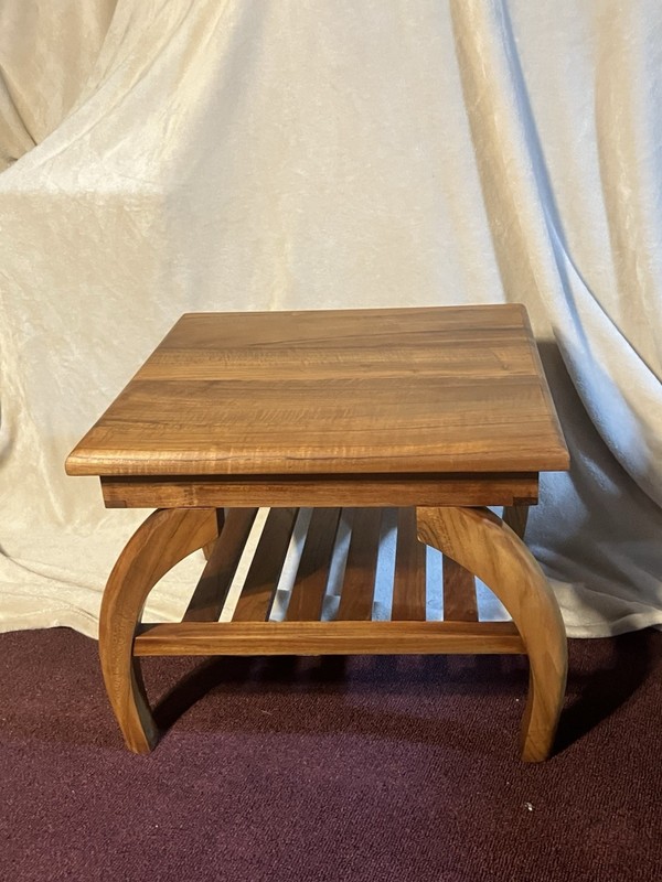 Solid Teak Wood End Table