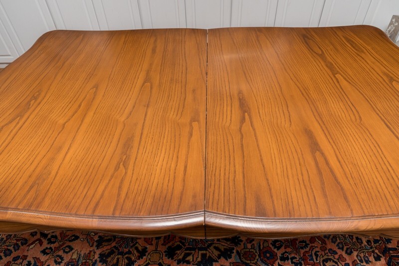 Vintage Louis XV Style Oak Dining Table gallery