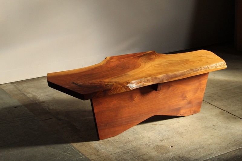 Live Edge Coffee Table by Gino Russo, 1970s gallery