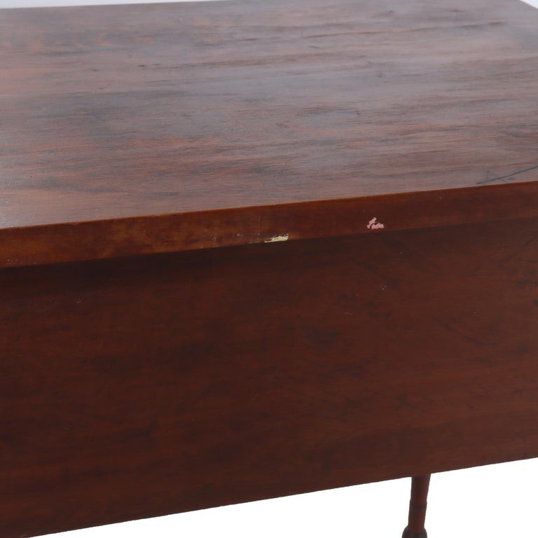 Antique Cherry & Tiger Maple 3-Drawer Small Server C1830 gallery