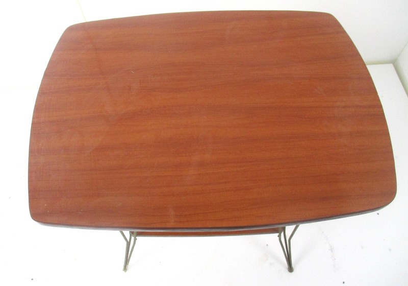 Small Vintage Authentic TV Stand Table Mid Century Modernist Stunning Funky Ra gallery