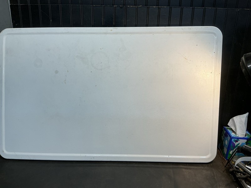 Vintage Hooser Porcelain Table Top 40.5in x 25in Farm Table Top