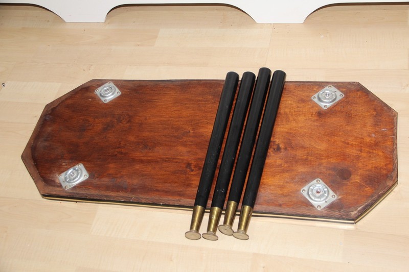 Vintage Mid Century 1960's Teak Mosaic tile Coffee Table with Danstte legs gallery