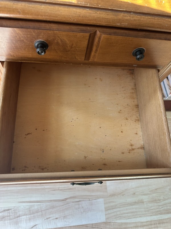 Vintage End Table with Two Drawers Made by Sumter Cabinet Co. 26”Hx20”Lx15”D gallery