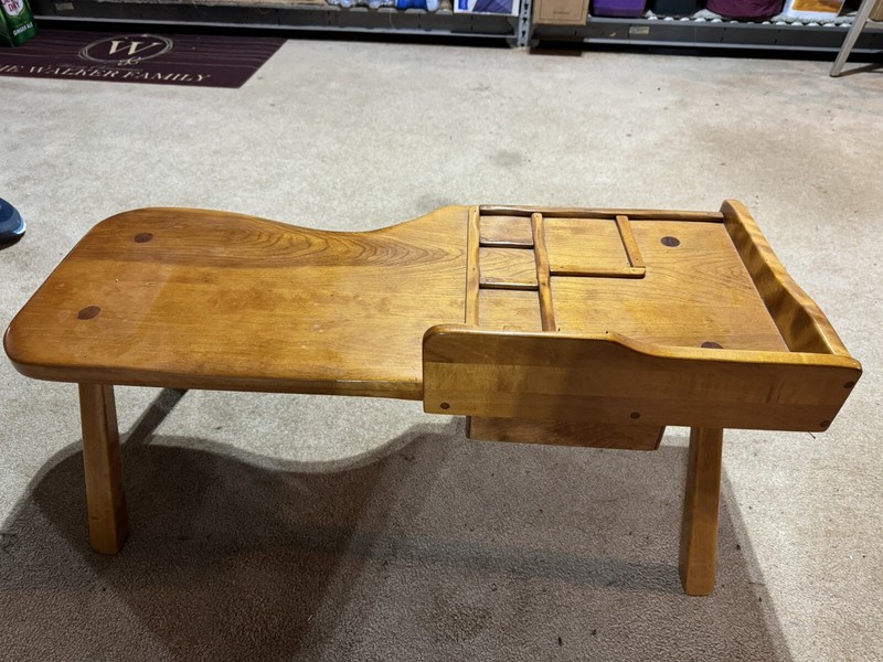 Vintage Cushman Colonial Creations Maple Cobblers Bench Table Rustic