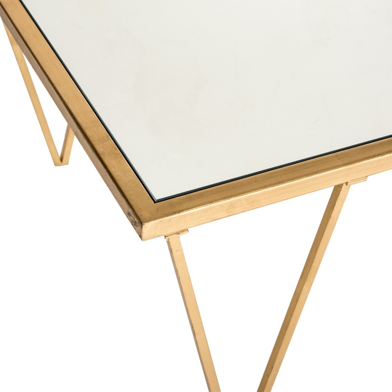 SAFAVIEH Arlene Coffee Table | Gold / Mirror | gallery