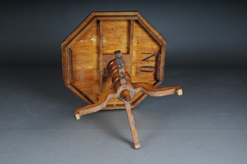 Antique Baroque Side Table With Inlays, 19th Century gallery
