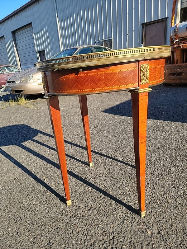 Antique Louis XVI Style Bouilloute Table / Neoclassical Side Table gallery