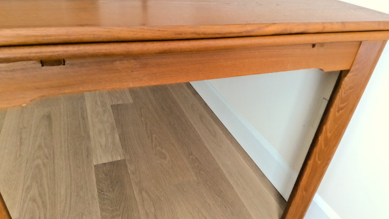 Kurt Østervig Style Mid-Century Dining Table Solid & Veneered Teak Draw Leaf gallery