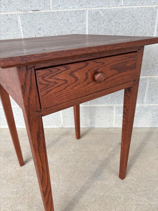HUNT COUNTRY FURNITURE SHAKER STYLE OAK SINGLE DRAWER SIDE TABLE (FREE SHIPPING) gallery