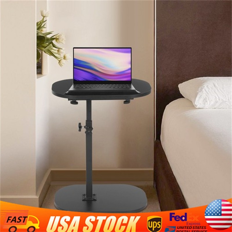 C Shaped End Table, Small Side Table for Couch, Sofa Table for Living Room