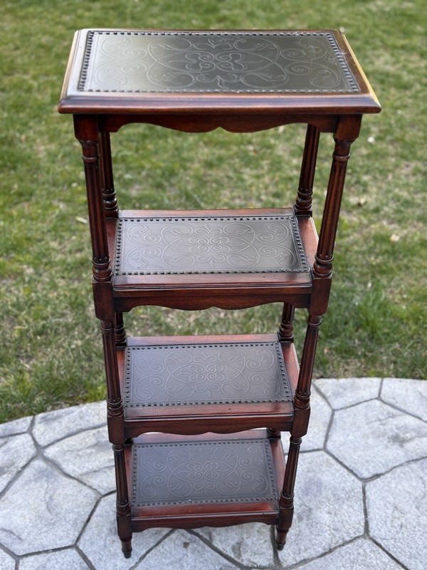 Theodore Alexander 4-Tier Dumbwaiter Table Georgian Regency Style Etagere Stand