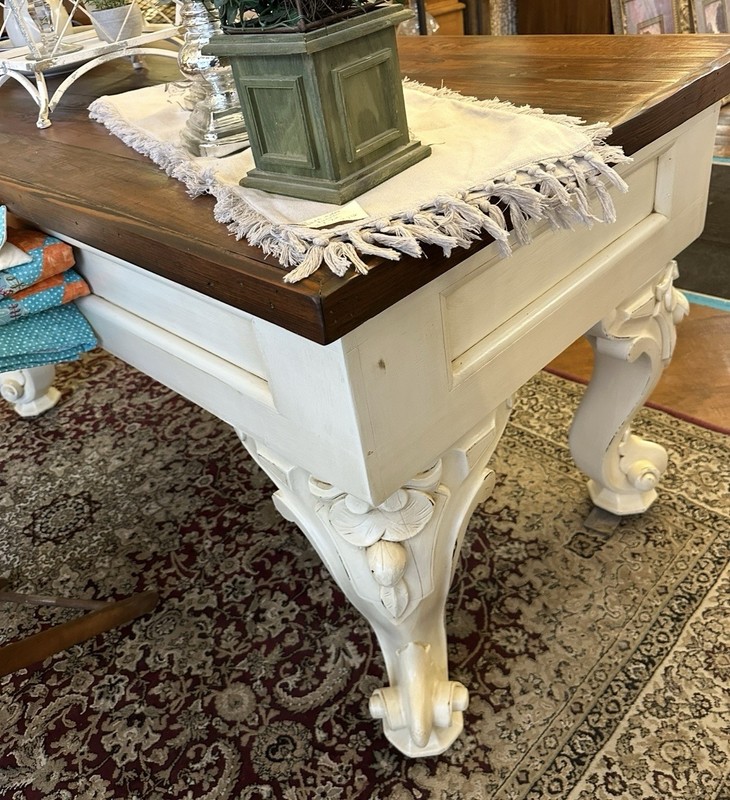 Vintage Reclaimed Pine Kitchen Center Island Counter Antique Grand Piano Legs gallery