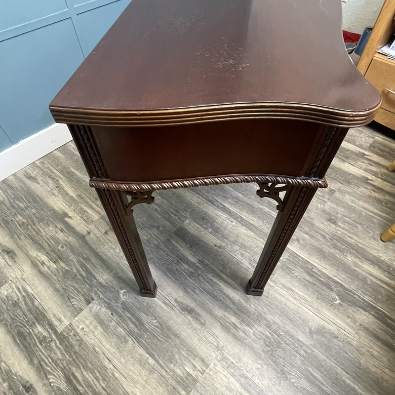 The Palmer Home Collection Chippendale Mahogany Console Table - 56” X 19”x 30” gallery