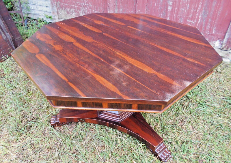 VINTAGE MID CENTURY ROSEWOOD REGENCY OCTAGONAL CENTER TABLE