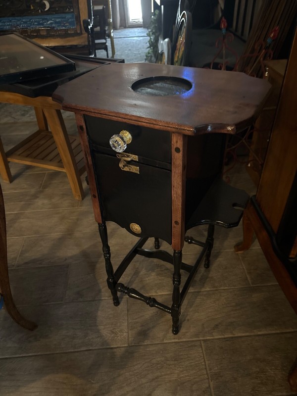 Beautiful antique smoking table restored early 1900s