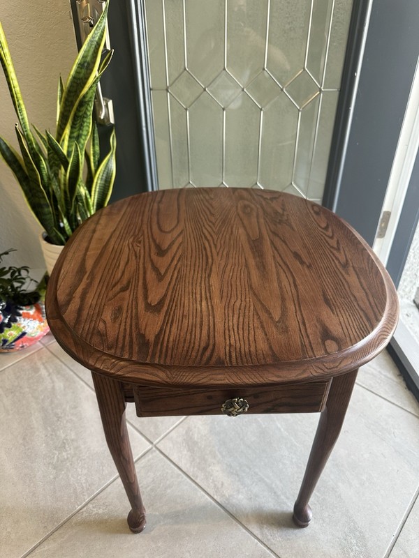 Mid Century Oval Side Table gallery