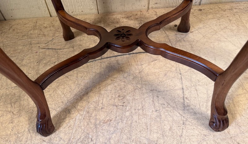Antique Inlaid Depression Era Parlor Table gallery