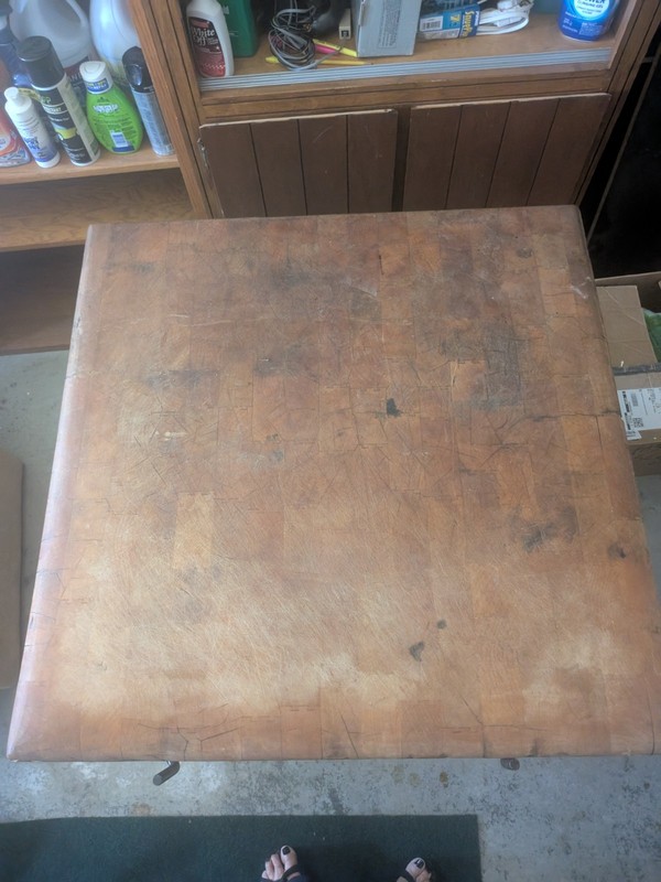 Fabulous one of a kind vintage butcher block gallery