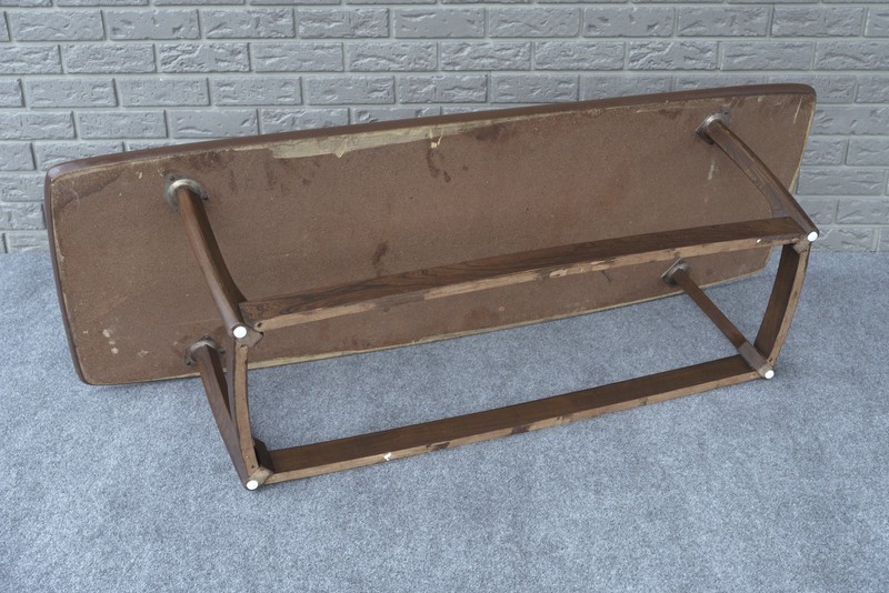 Mid Century Modern Pearsall Style Woodgrain Formica Ash Surfboard Coffee Table gallery