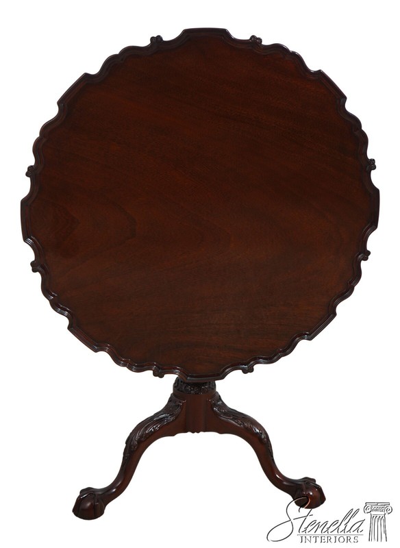 L68465: KINDEL Winterthur Collection Mahogany Tilt Top Table