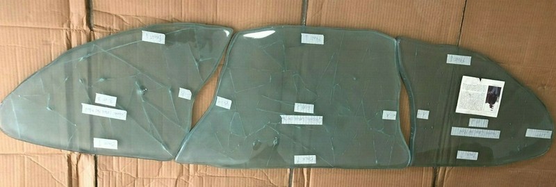 LUIS MARQUEZ Large Organic Half Moon Accent Table ONLY GLASS NO STAND