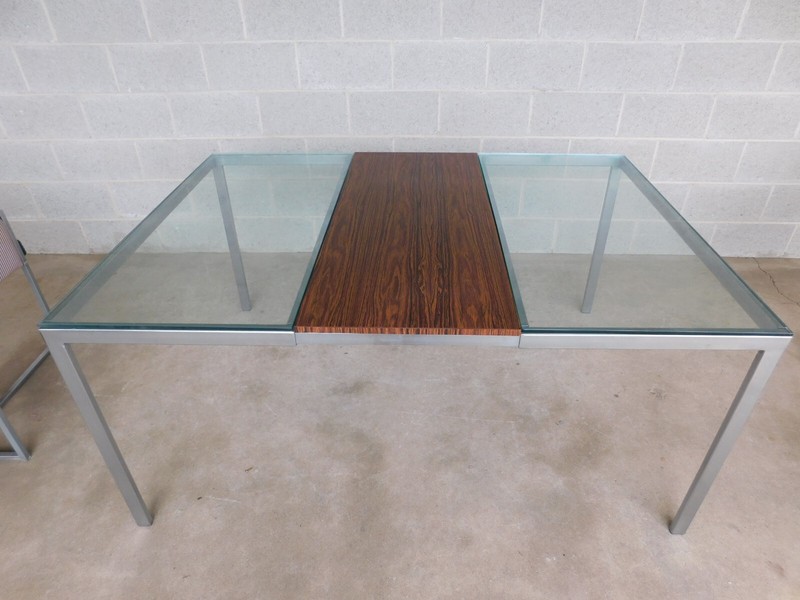 Mid-Century 5 Piece Chrome Table & Chair Set by Roper Corporation gallery