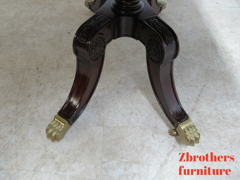 Councill Craftsman Furniture Flip Top Game Dining Table Paw Foot Flame Mahogany gallery