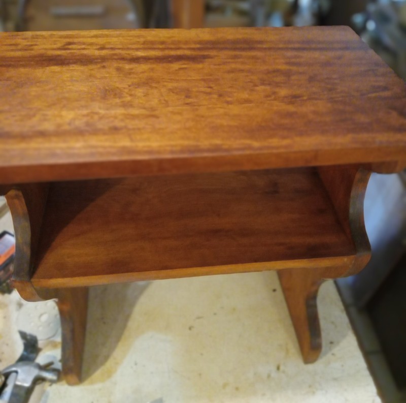 Mid Century Mahogany Bookshelf Table / End Table (ET825) gallery