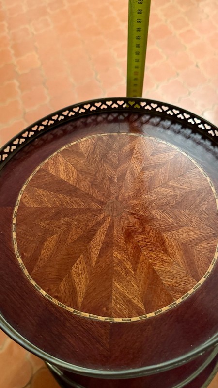 Table desserte ronde 3 niveaux XIX gallery