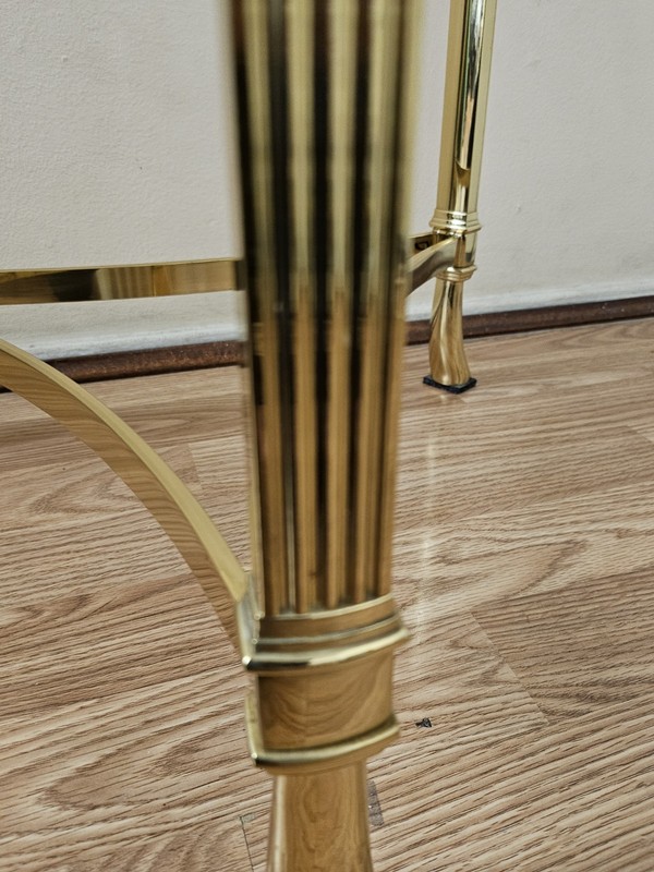 🔥 Tommaso Barbi Postmodern Italian Brass Coffee/Lamp Table Lamp Not Included gallery