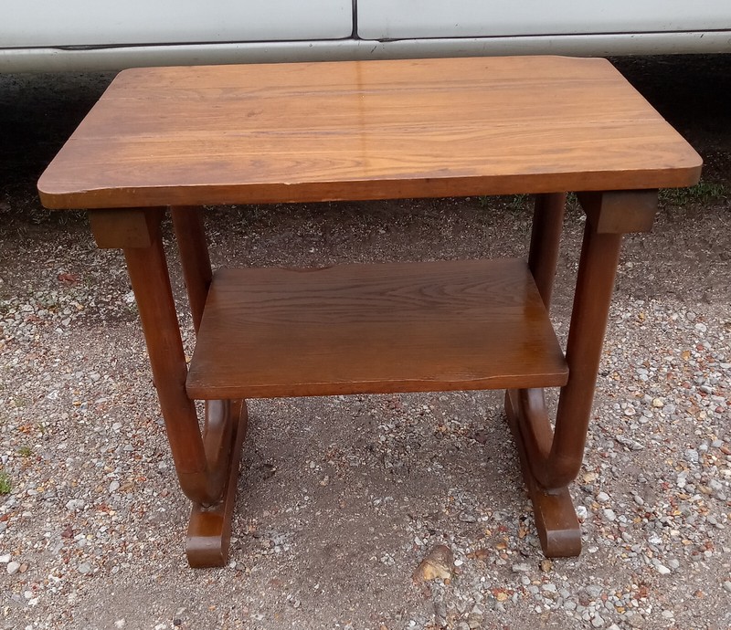 Mid Century Western Solid Oak End Table / Side Table (RP-ET449) gallery