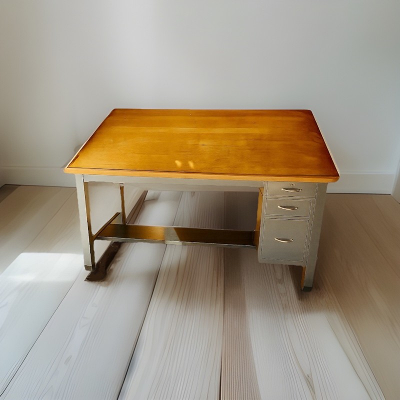 Hamilton Mfg Co Two Rivers Vintage Industrial Drafting Table