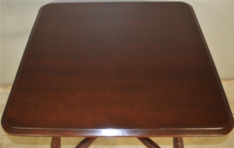 Antique Kitchen Table, Antique Oversize Parlor Stand Small Dining Table #17120 gallery